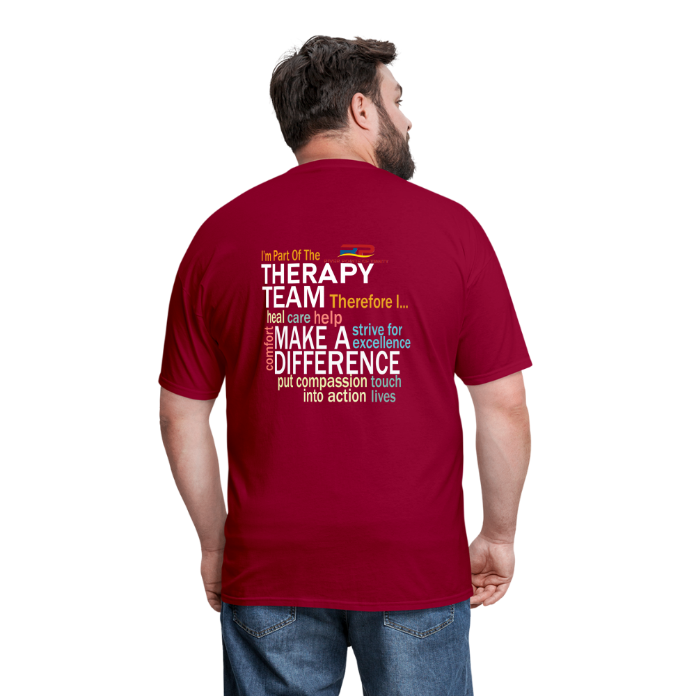 I'm Part of the Therapy Team - Gildan Ultra Cotton Adult T-Shirt - dark red