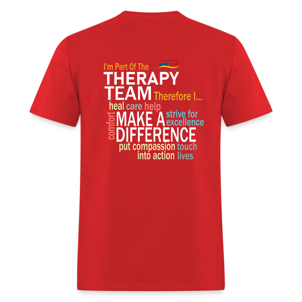 I'm Part of the Therapy Team - Gildan Ultra Cotton Adult T-Shirt - red