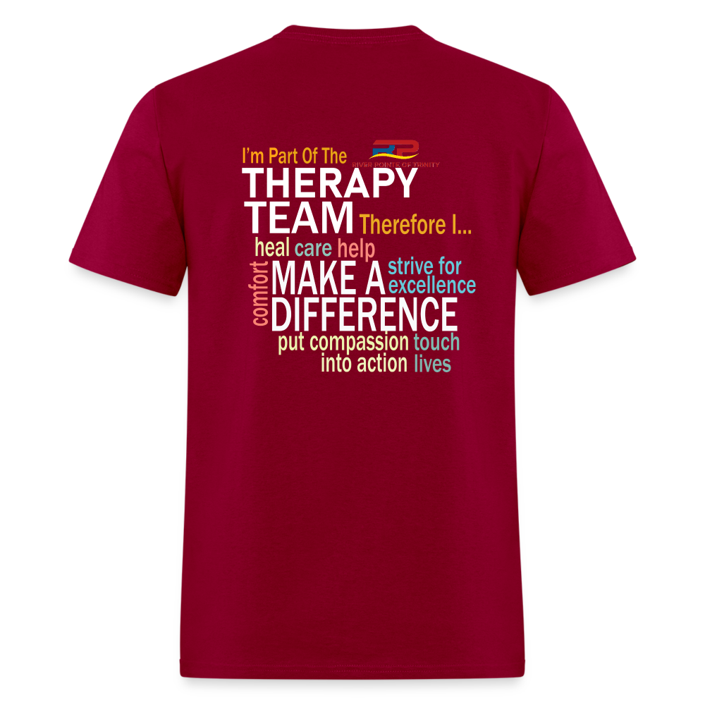 I'm Part of the Therapy Team - Gildan Ultra Cotton Adult T-Shirt - dark red