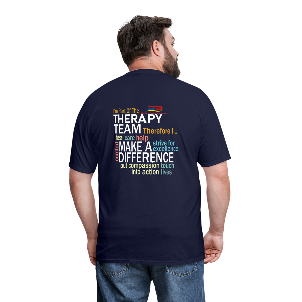 I'm Part of the Therapy Team - Gildan Ultra Cotton Adult T-Shirt - navy