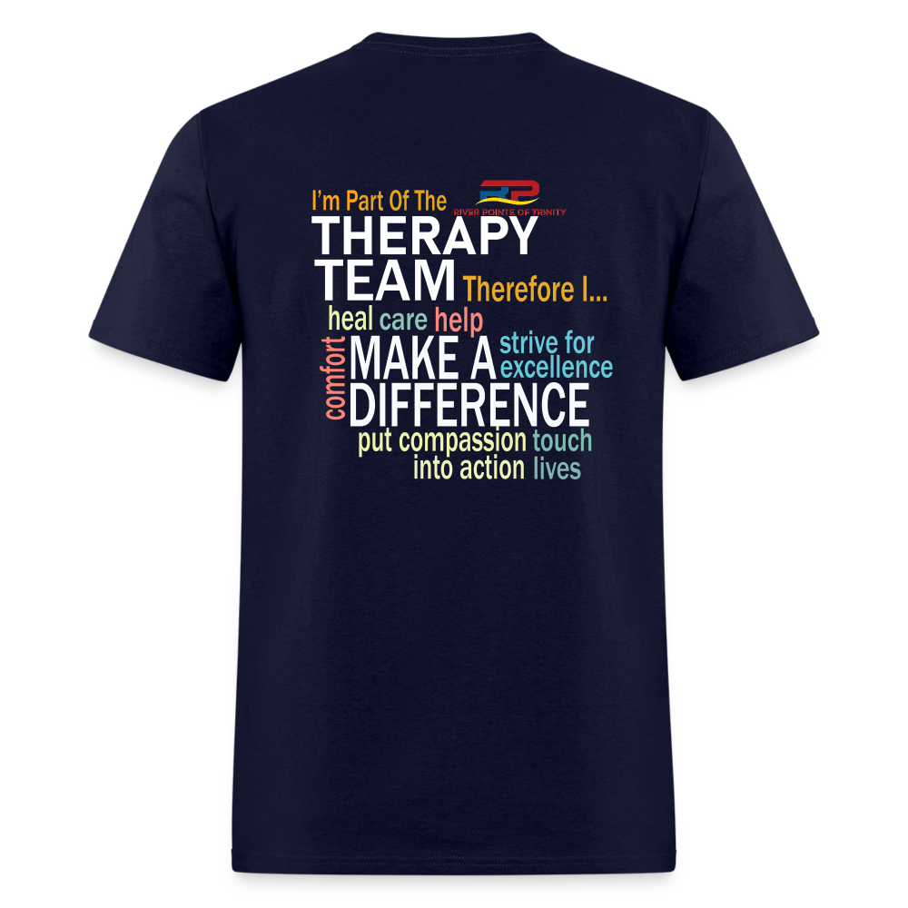 I'm Part of the Therapy Team - Gildan Ultra Cotton Adult T-Shirt - navy