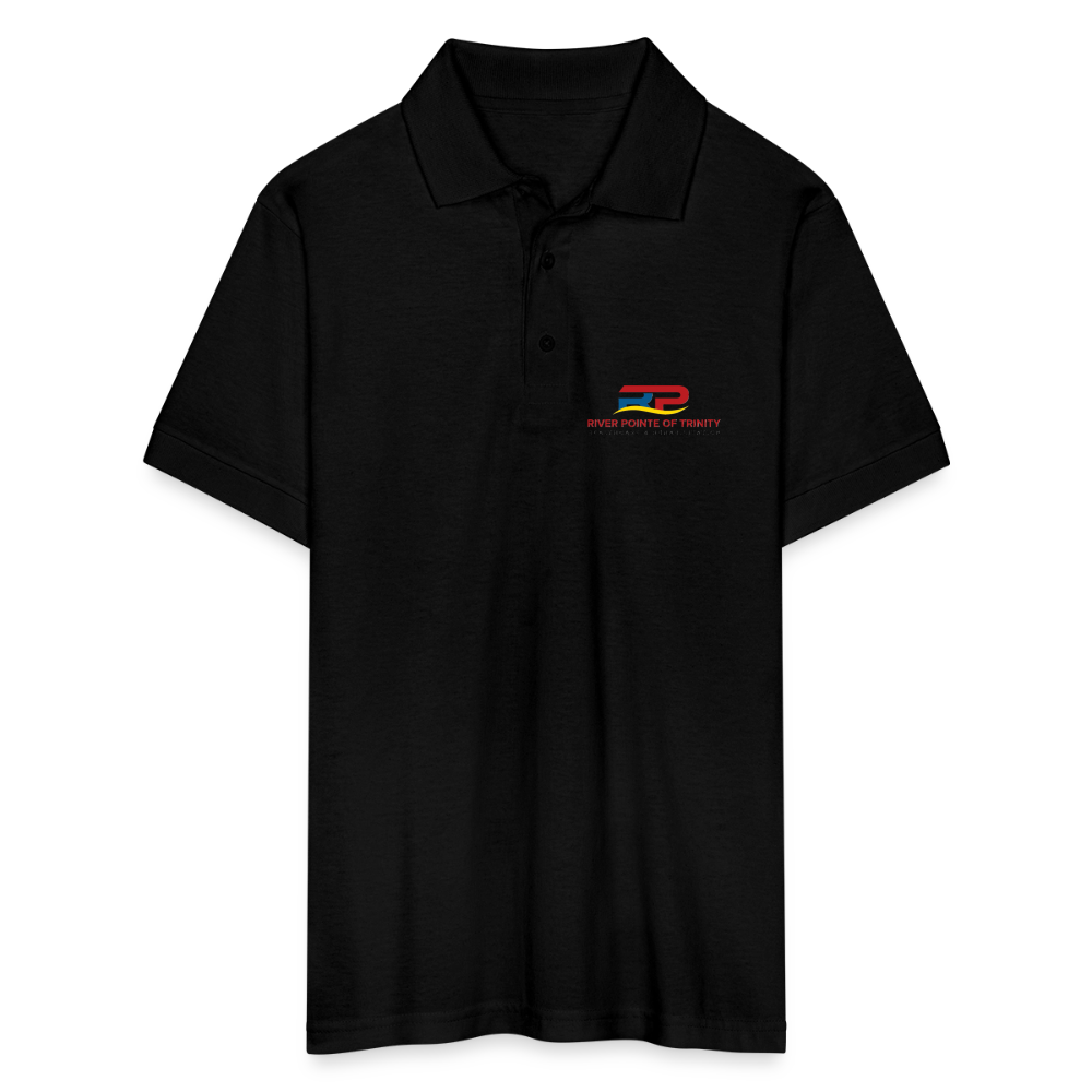 River Pointe Gildan Unisex 50/50 Jersey Polo - black