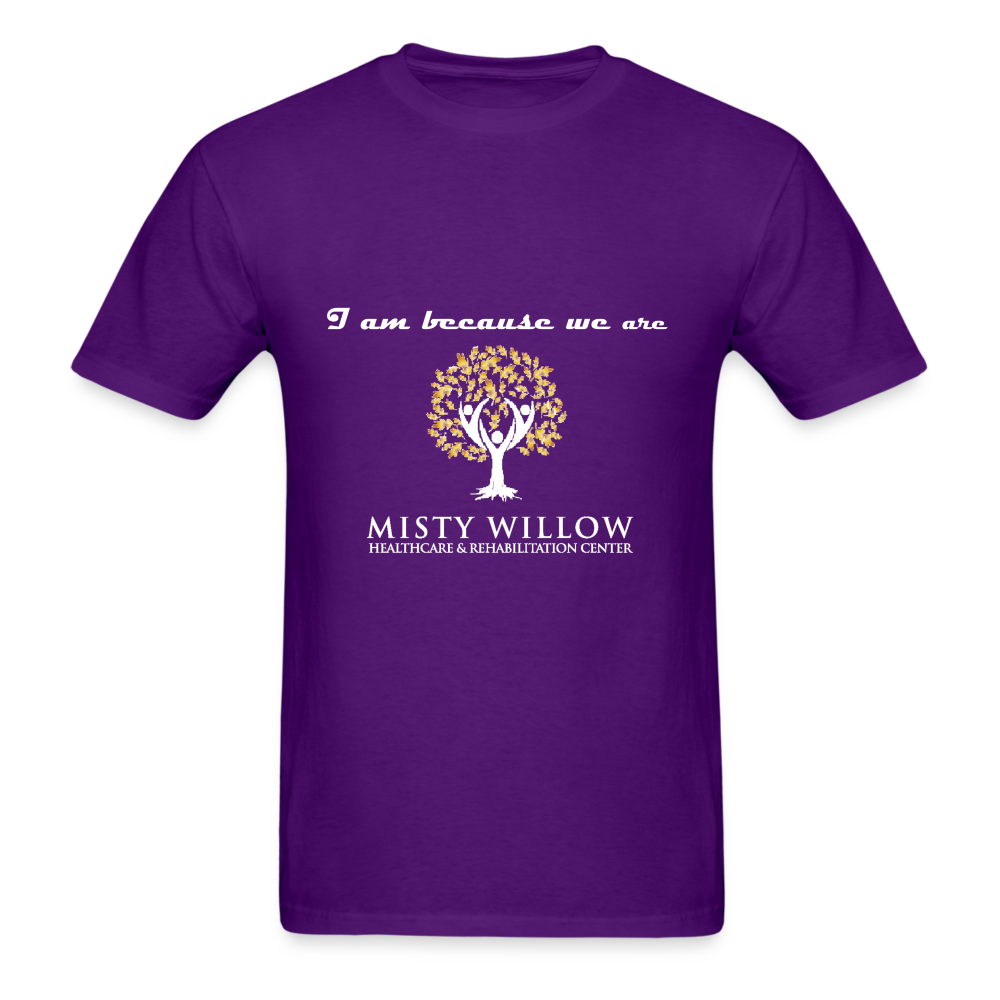 Misty Willow (White Logo) Unisex Classic T-Shirt - purple