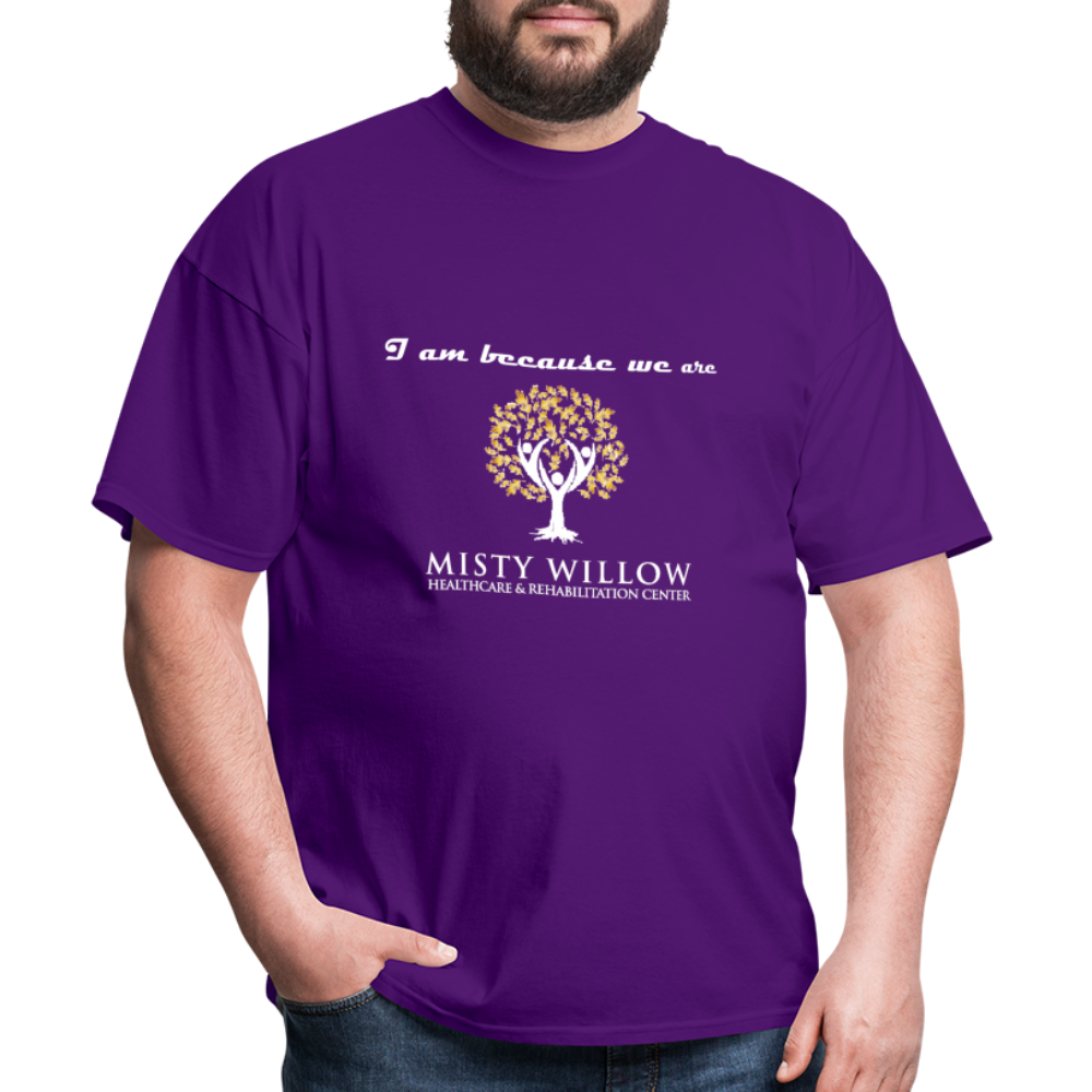 Misty Willow (White Logo) Unisex Classic T-Shirt - purple