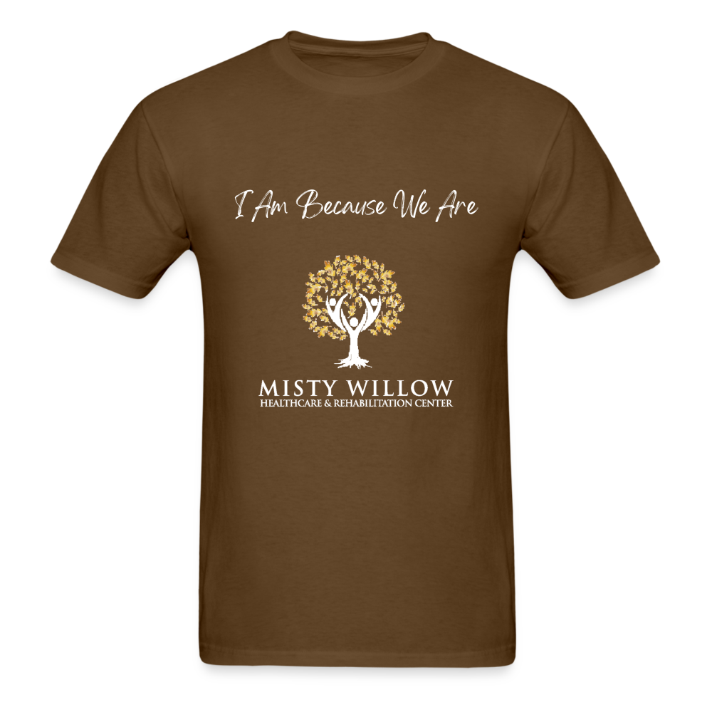 Misty Willow (White Logo) Unisex Classic T-Shirt - brown