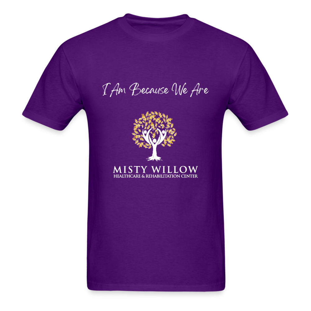 Misty Willow (White Logo) Unisex Classic T-Shirt - purple