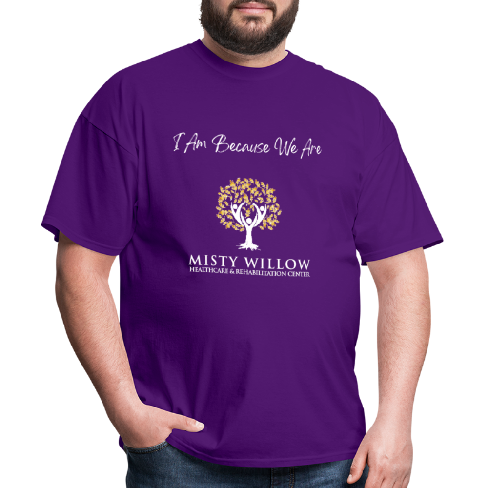 Misty Willow (White Logo) Unisex Classic T-Shirt - purple