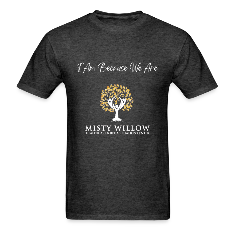 Misty Willow (White Logo) Unisex Classic T-Shirt - heather black
