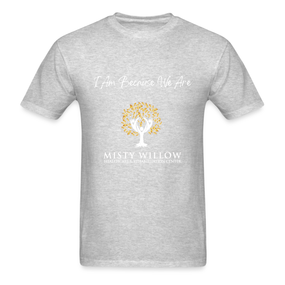 Misty Willow (White Logo) Unisex Classic T-Shirt - heather gray
