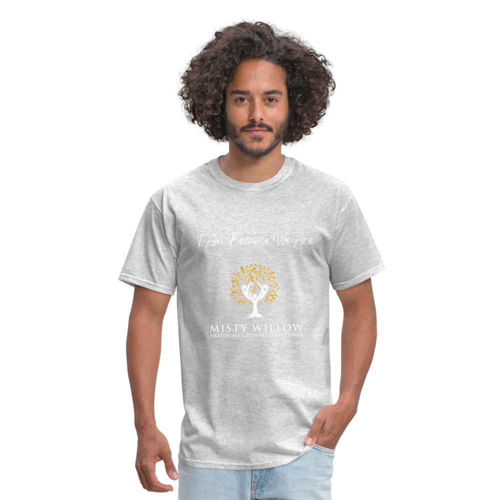 Misty Willow (White Logo) Unisex Classic T-Shirt - heather gray