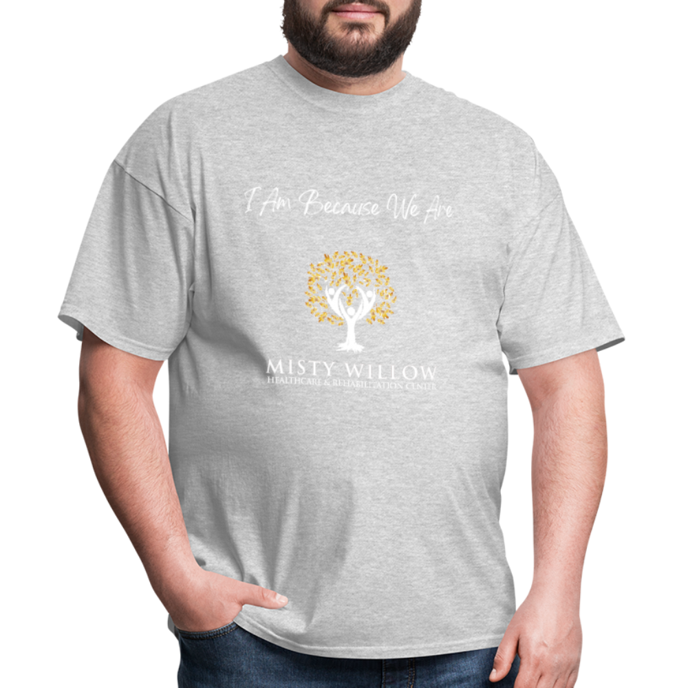 Misty Willow (White Logo) Unisex Classic T-Shirt - heather gray