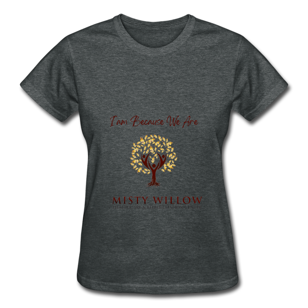 Misty Willow Gildan Ultra Cotton Ladies T-Shirt - deep heather