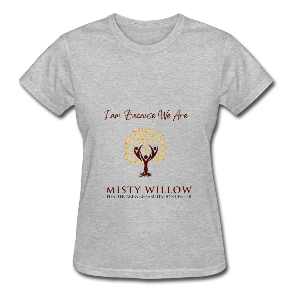 Misty Willow Gildan Ultra Cotton Ladies T-Shirt - heather gray