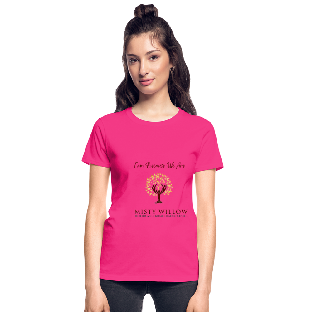 Misty Willow Gildan Ultra Cotton Ladies T-Shirt - fuchsia