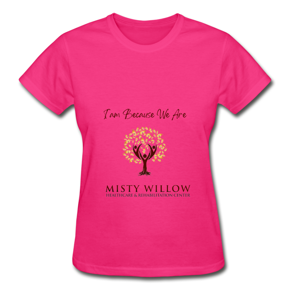 Misty Willow Gildan Ultra Cotton Ladies T-Shirt - fuchsia