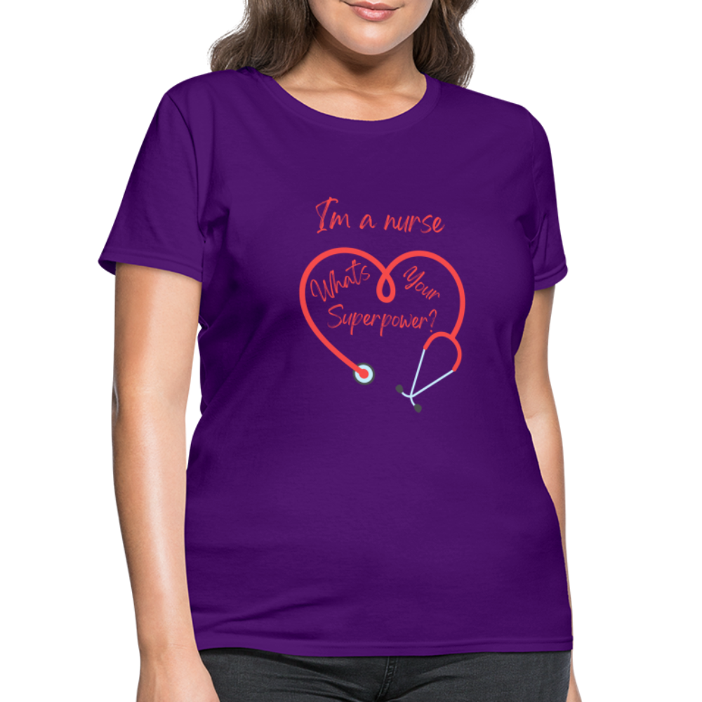 I'm a Nurse Women's T-Shirt - purple