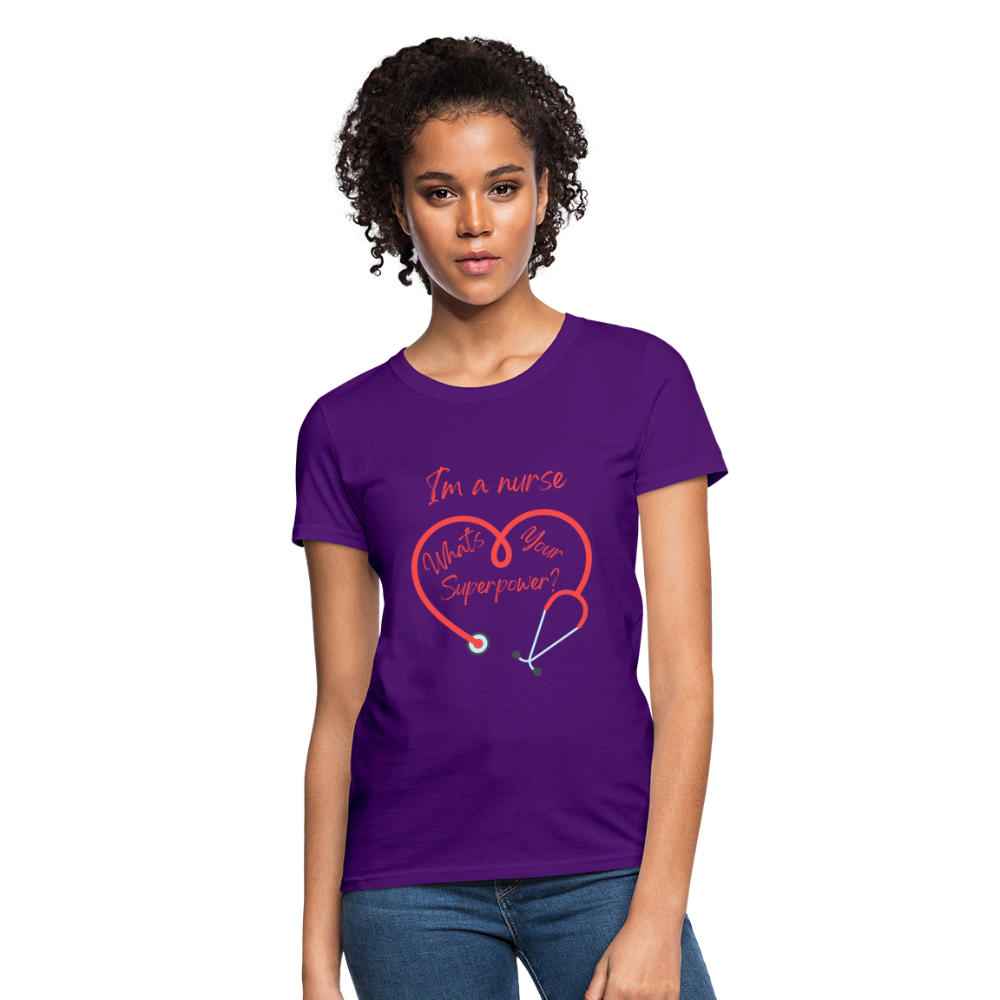 I'm a Nurse Women's T-Shirt - purple