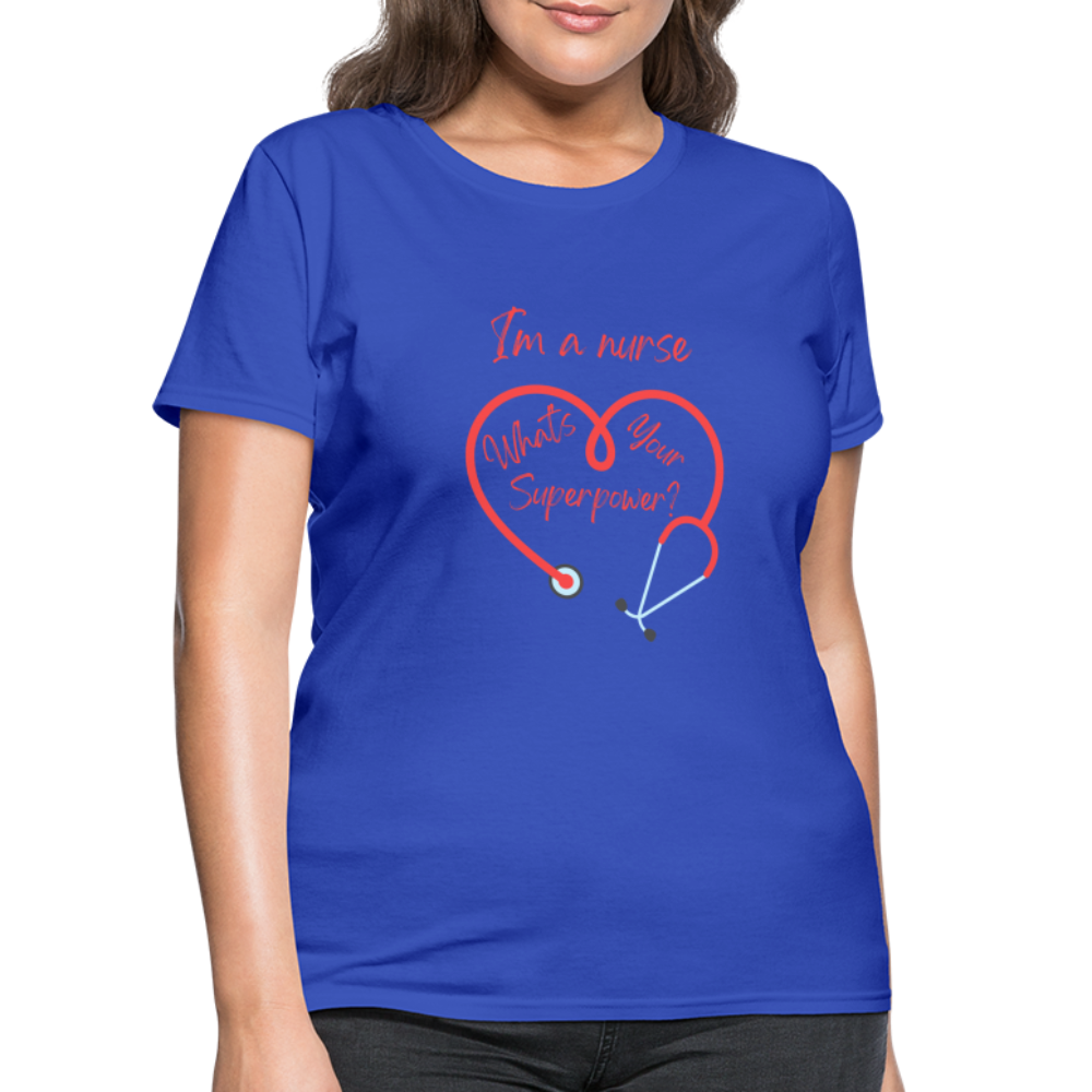 I'm a Nurse Women's T-Shirt - royal blue