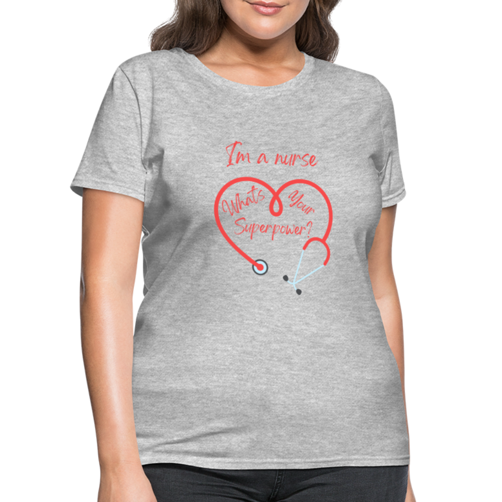 I'm a Nurse Women's T-Shirt - heather gray