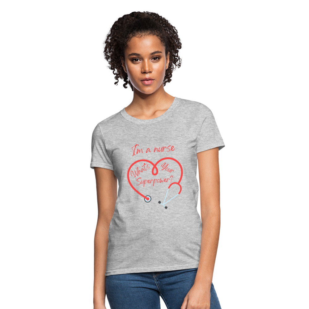 I'm a Nurse Women's T-Shirt - heather gray