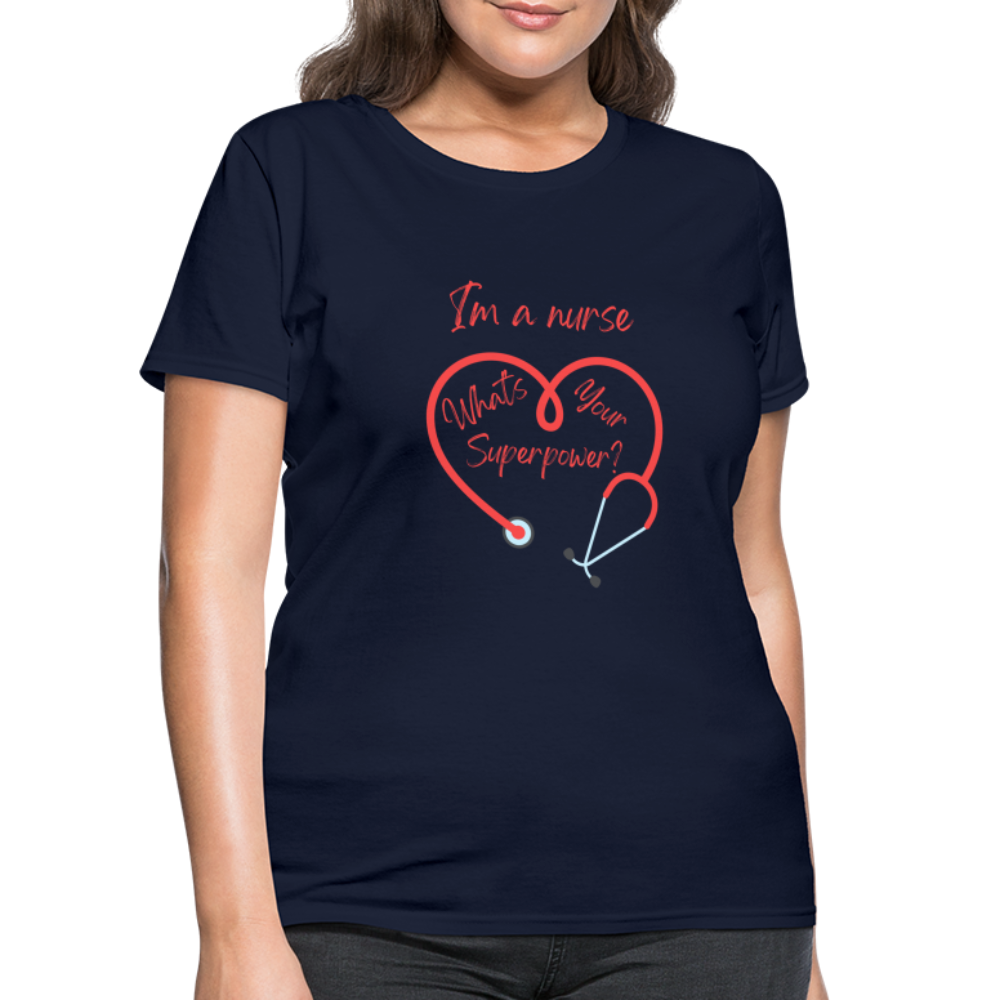 I'm a Nurse Women's T-Shirt - navy