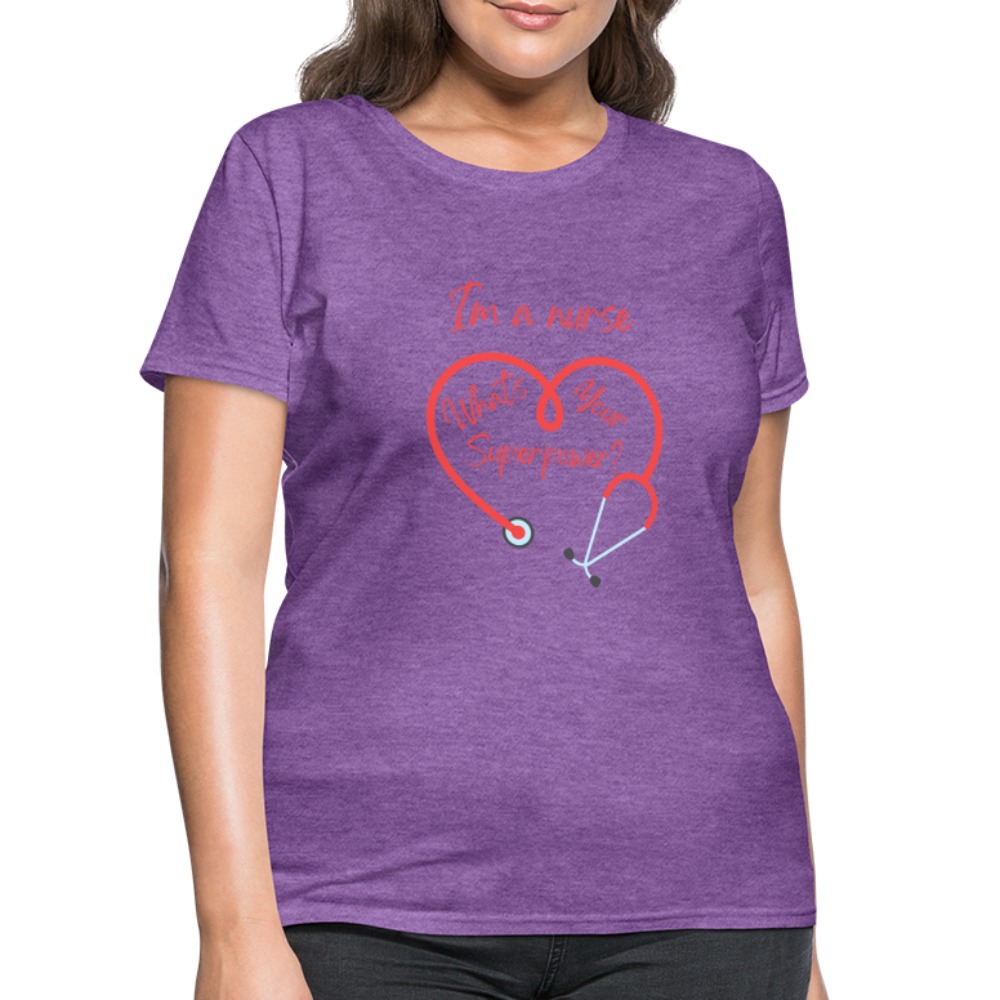 I'm a Nurse Women's T-Shirt - purple heather