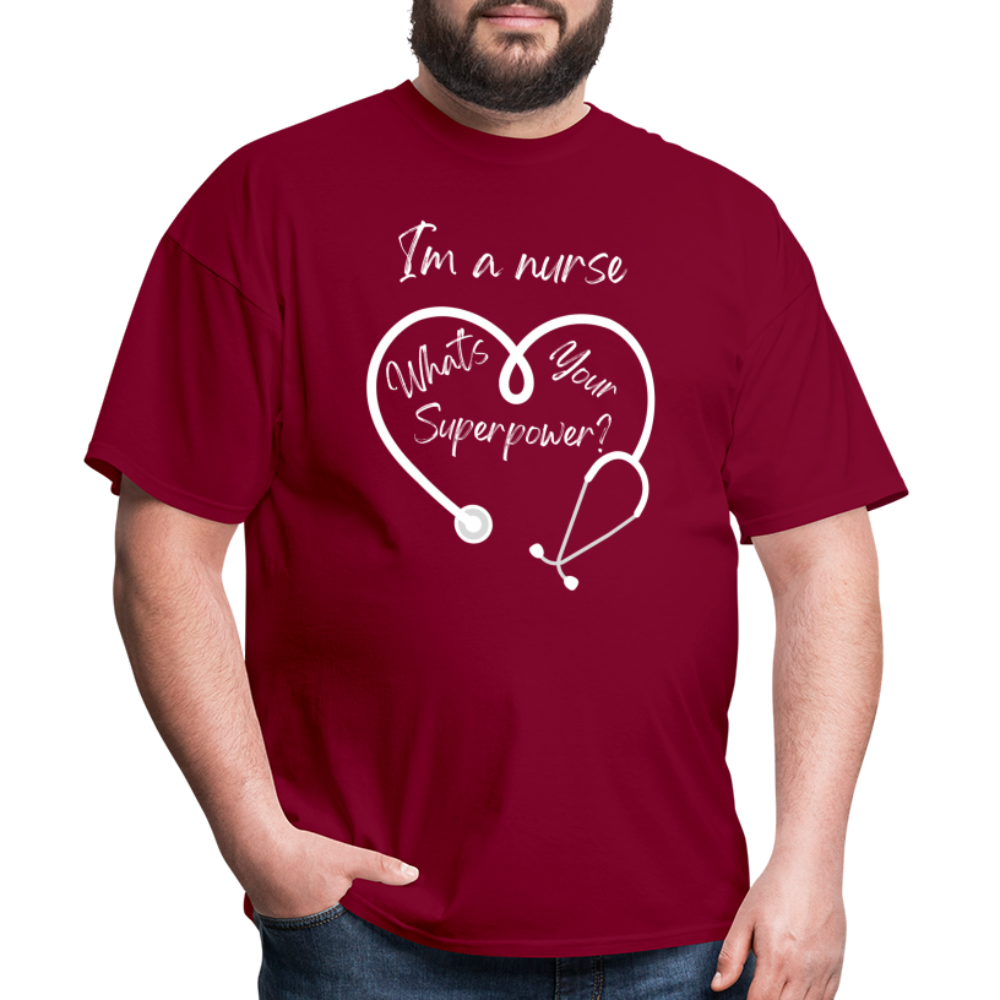 I'm a Nurse Unisex Classic T-Shirt - burgundy