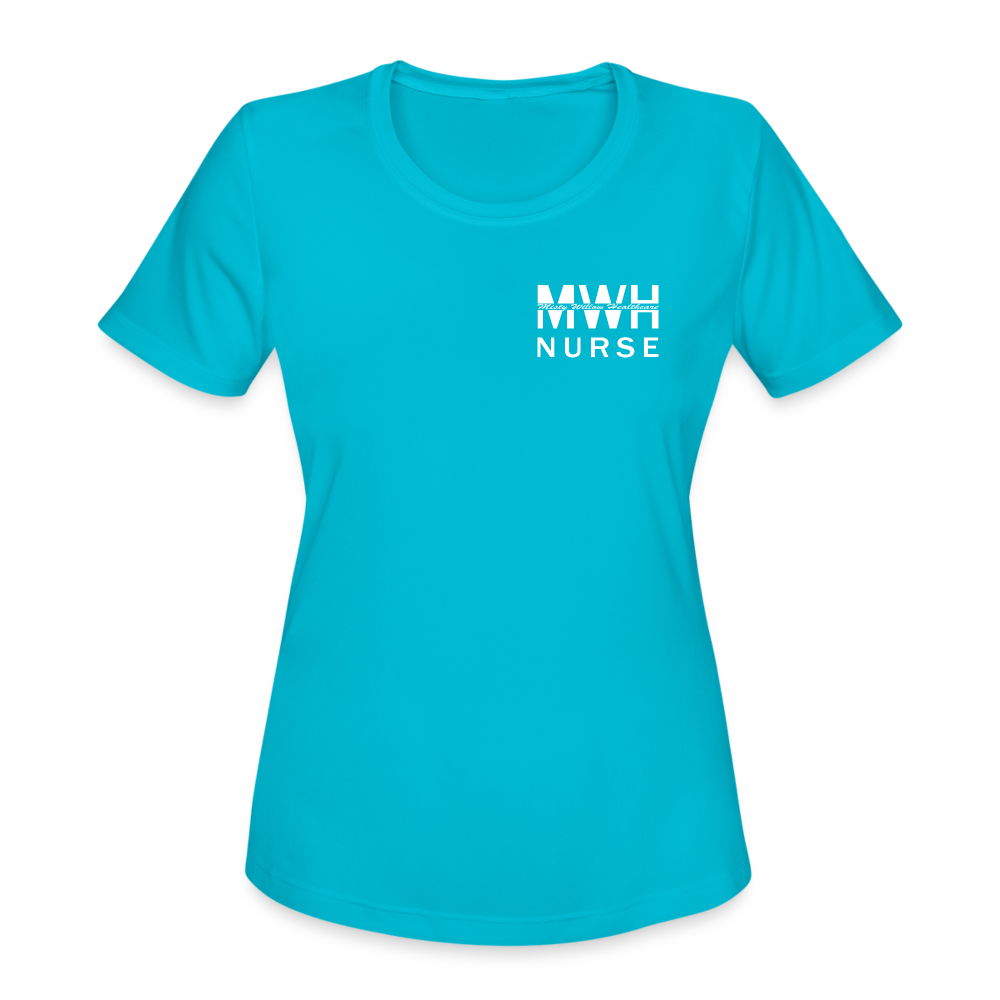 I'm Part of the Nursing Team - Women's Moisture Wicking Performance T-Shirt - turquoise