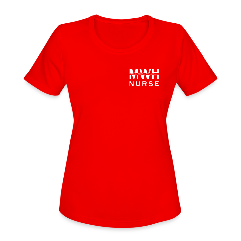 I'm Part of the Nursing Team - Women's Moisture Wicking Performance T-Shirt - red