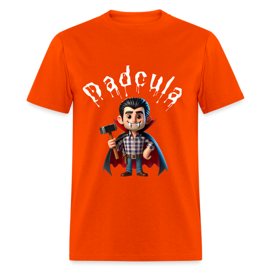 Dadcula with a hammer Halloween T-Shirt - orange