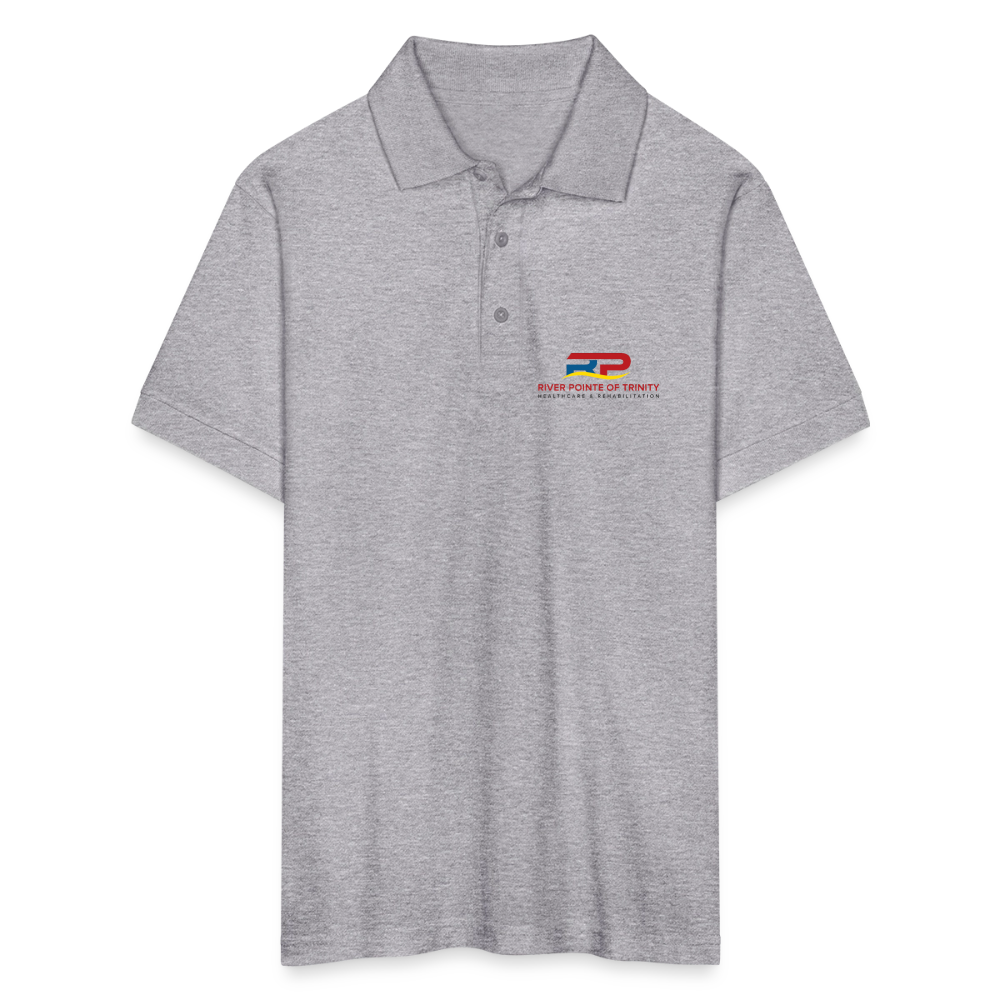 River Pointe Gildan Unisex 50/50 Jersey Polo - heather gray