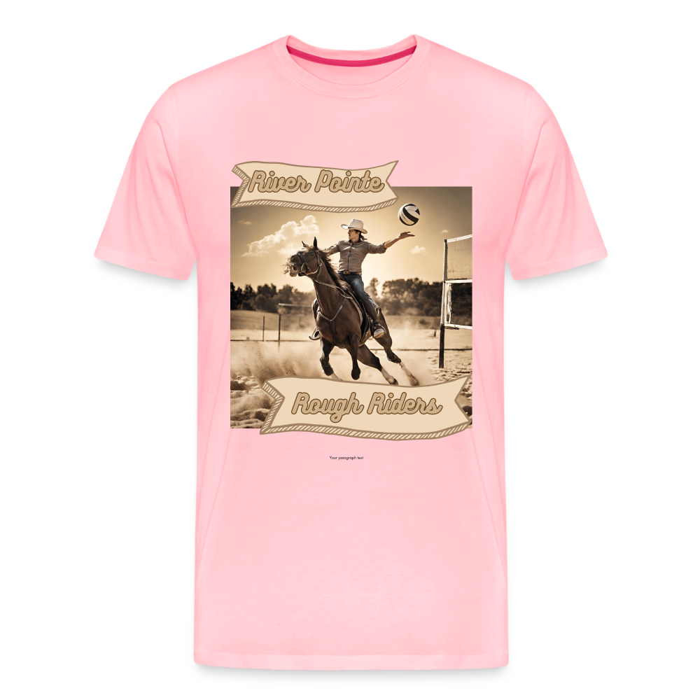 River Pointe Rough Riders Men's Premium T-Shirt - pink