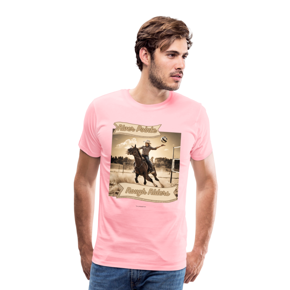 River Pointe Rough Riders Men's Premium T-Shirt - pink