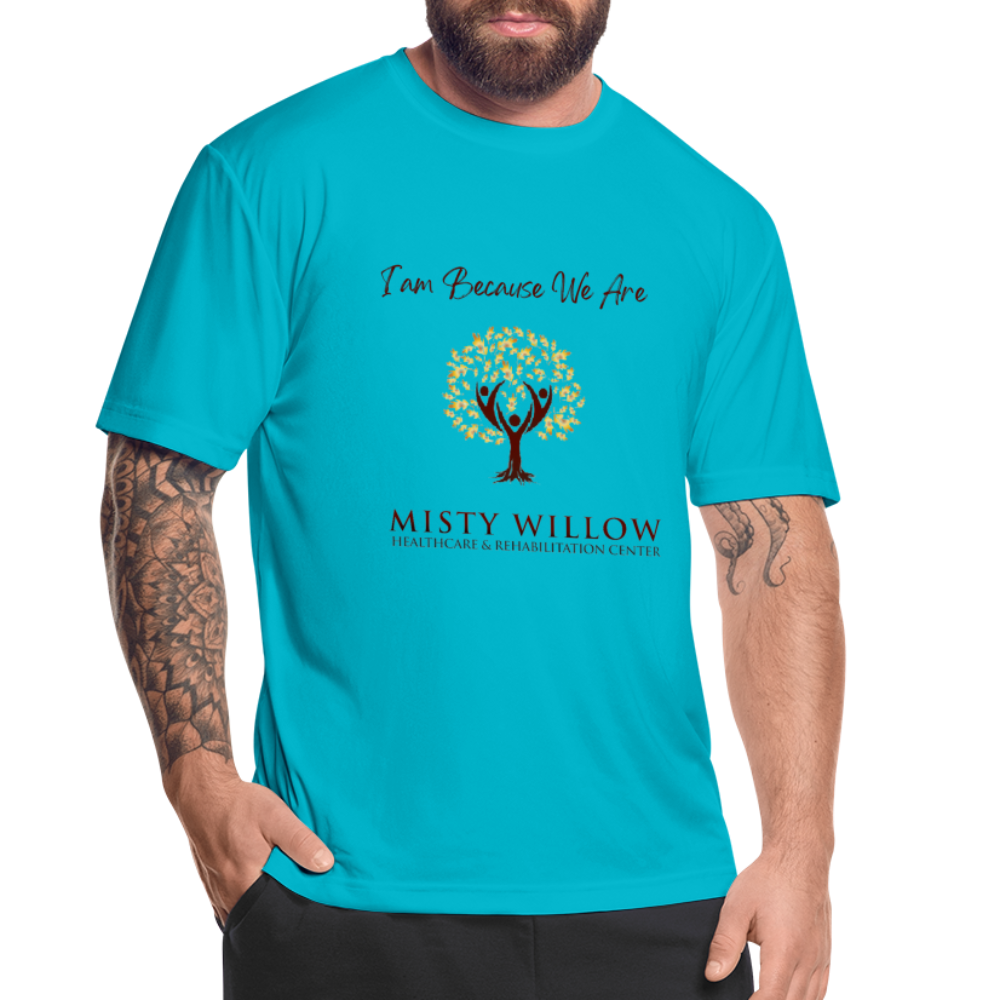 Men’s Moisture Wicking Performance T-Shirt - turquoise